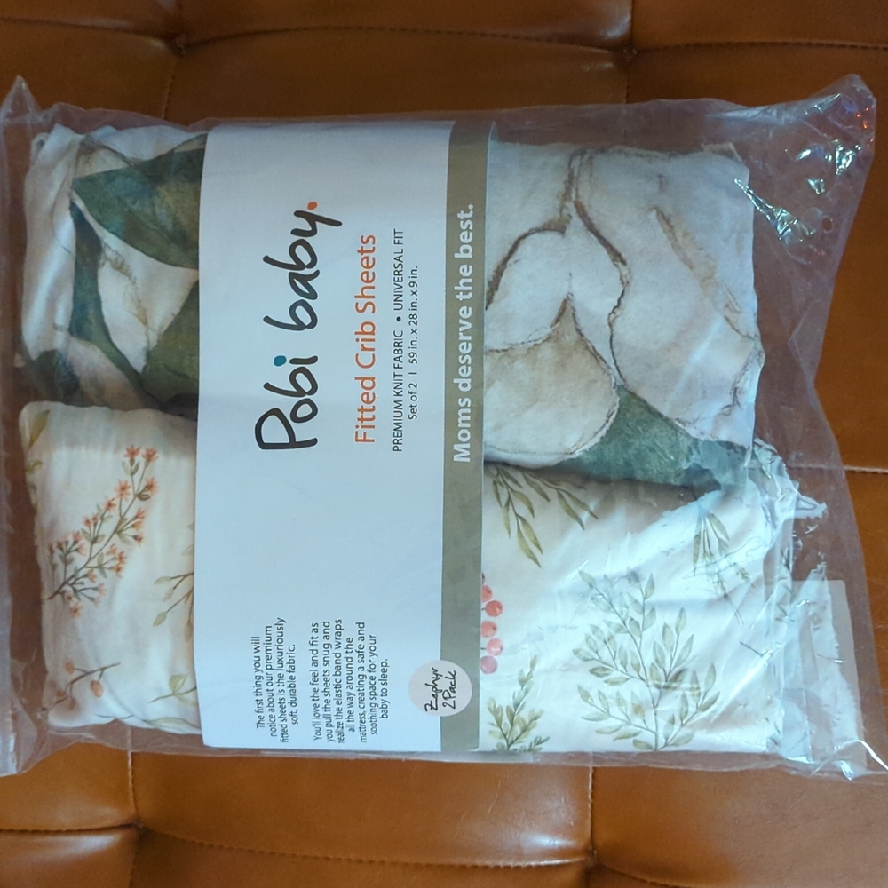 Pobi baby fitted crib sheets